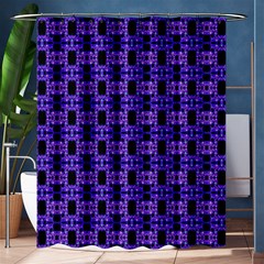 Purple Black Abstract Pattern Shower Curtain 60  X 72  (medium)  by BrightVibesDesign