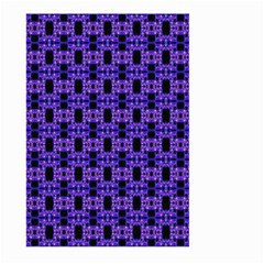 Purple Black Abstract Pattern Large Garden Flag (two Sides) by BrightVibesDesign