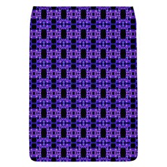 Purple Black Abstract Pattern Removable Flap Cover (l) by BrightVibesDesign