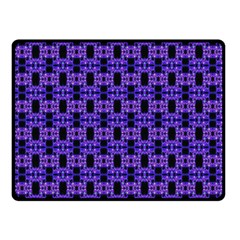 Purple Black Abstract Pattern Double Sided Fleece Blanket (small)  by BrightVibesDesign