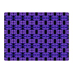 Purple Black Abstract Pattern Double Sided Flano Blanket (mini)  by BrightVibesDesign