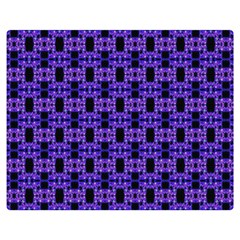 Purple Black Abstract Pattern Double Sided Flano Blanket (medium)  by BrightVibesDesign