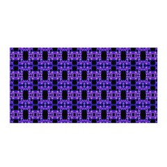 Purple Black Abstract Pattern Satin Wrap by BrightVibesDesign