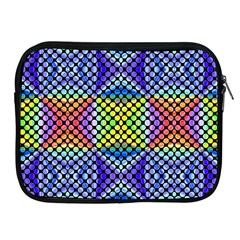 Bright Circle Abstract Black Blue Yellow Red Apple Ipad 2/3/4 Zipper Cases by BrightVibesDesign