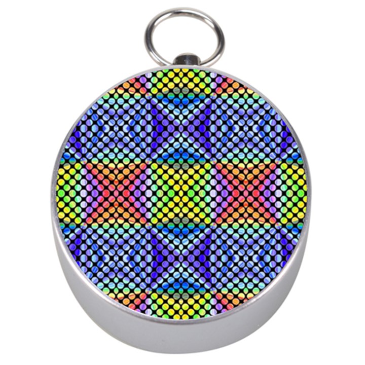 Bright Circle Abstract Black Blue Yellow Red Silver Compasses