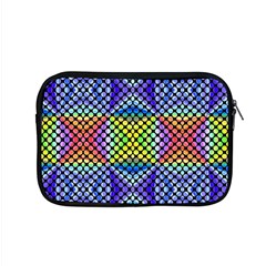 Bright Circle Abstract Black Blue Yellow Red Apple Macbook Pro 15  Zipper Case by BrightVibesDesign