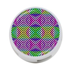 Bright  Circle Abstract Black Pink Green Yellow 4-port Usb Hub (one Side) by BrightVibesDesign