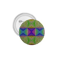 Bright  Circle Abstract Black Yellow Purple Green Blue 1 75  Buttons by BrightVibesDesign