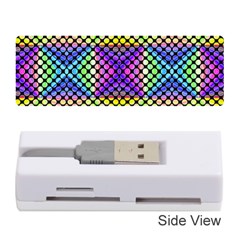 Bright  Circle Abstract Black Yellow Purple Green Blue Memory Card Reader (stick) by BrightVibesDesign