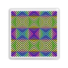 Bright  Circle Abstract Black Yellow Purple Green Blue Memory Card Reader (square) by BrightVibesDesign