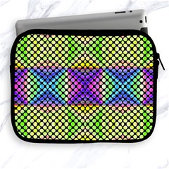 Bright  Circle Abstract Black Yellow Purple Green Blue Apple Ipad 2/3/4 Zipper Cases by BrightVibesDesign