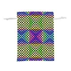 Bright  Circle Abstract Black Yellow Purple Green Blue Lightweight Drawstring Pouch (s) by BrightVibesDesign