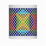 Colorful Circle Abstract White  Blue Yellow Red White Mugs Center