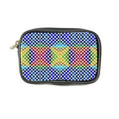 Colorful Circle Abstract White  Blue Yellow Red Coin Purse by BrightVibesDesign