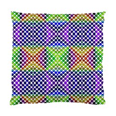 Colorful Circle Abstract White Purple Green Blue Standard Cushion Case (one Side) by BrightVibesDesign