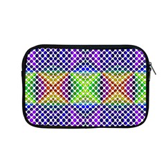 Colorful Circle Abstract White Purple Green Blue Apple Macbook Pro 13  Zipper Case by BrightVibesDesign