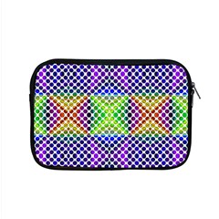 Colorful Circle Abstract White Purple Green Blue Apple Macbook Pro 15  Zipper Case by BrightVibesDesign