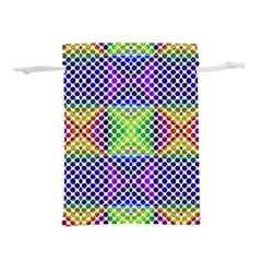 Colorful Circle Abstract White Purple Green Blue Lightweight Drawstring Pouch (l)