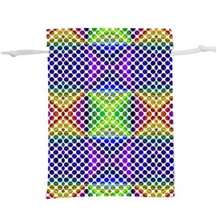 Colorful Circle Abstract White Purple Green Blue  Lightweight Drawstring Pouch (xl)