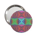 Colorful Circle Abstract White  Red Pink Green 2.25  Handbag Mirrors Front