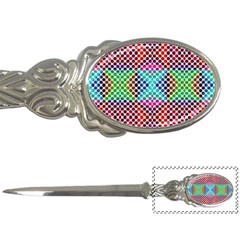 Colorful Circle Abstract White  Red Pink Green Letter Opener by BrightVibesDesign