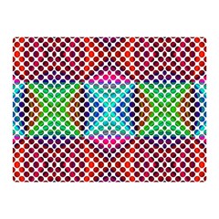 Colorful Circle Abstract White  Red Pink Green Double Sided Flano Blanket (mini)  by BrightVibesDesign