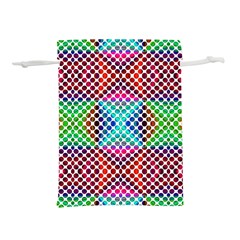 Colorful Circle Abstract White  Red Pink Green Lightweight Drawstring Pouch (s)