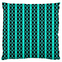 Circles Lines Black Green Standard Flano Cushion Case (one Side) by BrightVibesDesign