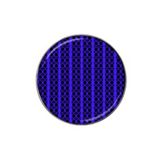 Circles Lines Black Blue Hat Clip Ball Marker (4 Pack) by BrightVibesDesign