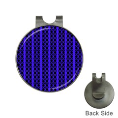 Circles Lines Black Blue Hat Clips With Golf Markers by BrightVibesDesign