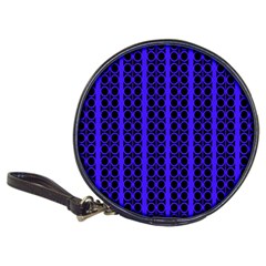 Circles Lines Black Blue Classic 20-cd Wallets by BrightVibesDesign