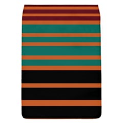 Black Stripes Orange Brown Teal Removable Flap Cover (s) by BrightVibesDesign