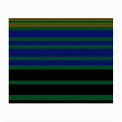 Black Stripes Green Olive Blue Small Glasses Cloth by BrightVibesDesign