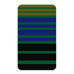 Black Stripes Green Olive Blue Memory Card Reader (rectangular) by BrightVibesDesign