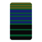 Black Stripes Green Olive Blue Memory Card Reader (Rectangular) Front