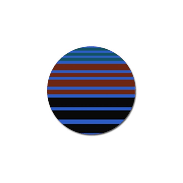 Black Stripes Blue Green Orange Golf Ball Marker