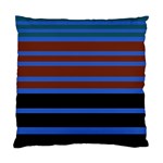 Black Stripes Blue Green Orange Standard Cushion Case (One Side) Front