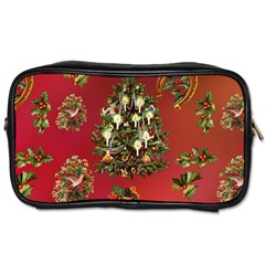 Wonderful Vintage Christmas Design Toiletries Bag (two Sides) by FantasyWorld7