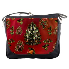 Wonderful Vintage Christmas Design Messenger Bag by FantasyWorld7