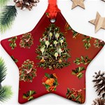 Wonderful Vintage Christmas Design Ornament (Star) Front