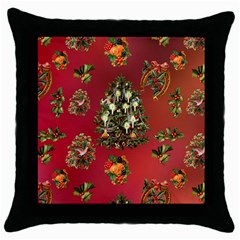 Wonderful Vintage Christmas Design Throw Pillow Case (black) by FantasyWorld7