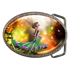 Cute Flying Fairy In The Night Belt Buckles by FantasyWorld7