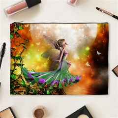 Cute Flying Fairy In The Night Cosmetic Bag (xl) by FantasyWorld7