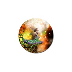 Cute Flying Fairy In The Night Golf Ball Marker by FantasyWorld7