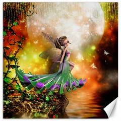 Cute Flying Fairy In The Night Canvas 20  X 20  by FantasyWorld7