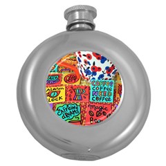 8035be8f 3f6e 4b6b 93ea E29b1c93f554 Round Hip Flask (5 Oz) by Amoreluxe