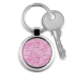 Coffee Pink Key Chain (round) by Amoreluxe