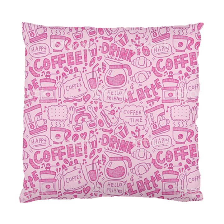 coffee pink Standard Cushion Case (Two Sides)