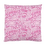 coffee pink Standard Cushion Case (Two Sides) Back