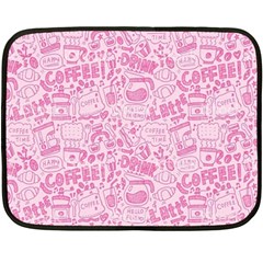 Coffee Pink Fleece Blanket (mini) by Amoreluxe